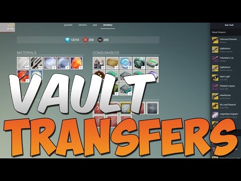 how to use the vault in destiny