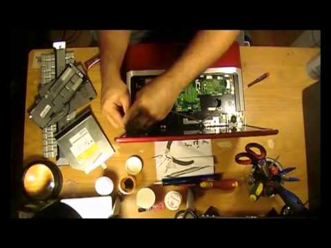 how to disassemble a gateway m-series laptop