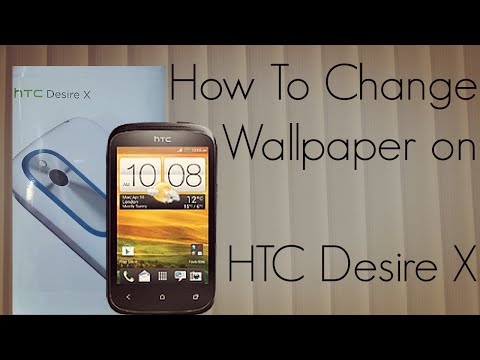 how to set wallpaper in htc desire v