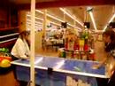 Krisie and me playing air hockey at Wal-mart
