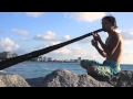 Shibaten Playing his Blue Jean Didge on South Beach