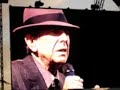 leonard cohen "hallelujah" glastonbury 2008