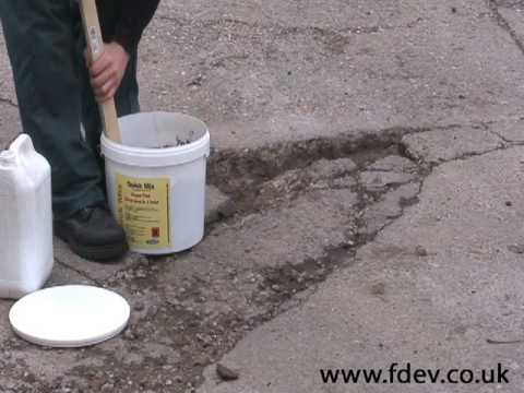 how to patch holes in concrete