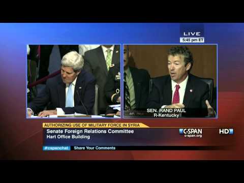 c span - Senator Rand Paul (R-KY) asks Secretary of State John Kerry about Syria. From C-SPAN coverage of Senate Foreign Relations Committee hearing, watch complete v...