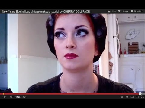 cherry dollface - Here is a pretty look that is perfect for holiday/ New Years Eve parties-- or just fancy occasions in general! Sorry about the sniffles-- tis the season for ...