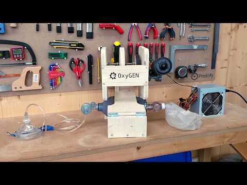 Prototipo de maquina DIY para automatizar respirador manual tipo AMBÚ