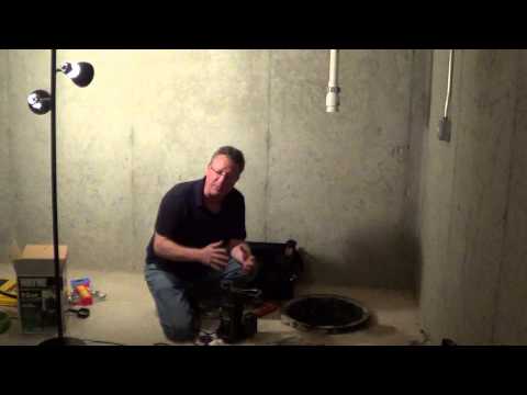 how to vent sump pump pit