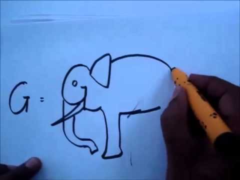 how to draw pictures from letter G