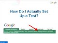 Website Optimizer: Creating and Launching Experiments Website Optimizer: Creating and Launching Experiments