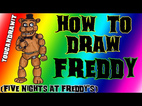 how to draw freddy fazbear