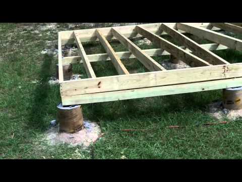2X6 Framing with Concrete Deck Piers