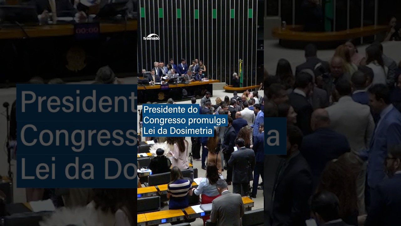 Presidente do Congresso promulga Lei da Dosimetria #shorts