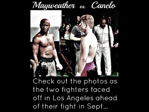 floyd - VISIT http://www.HustleBoss.com FOR MORE EXCLUSIVES Photos from Los Angeles as pound-for-pound star Floyd Mayweather and junior middleweight champion Saul 'C...