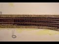 z scale turnout switched with 