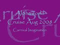 Carnival Imagination sail away Alphaworld