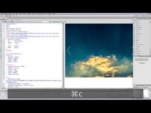 indreamweaver - In This Tutorial, I'm going to show you how to create a beautiful Image Slider or Image Slideshow from scratch in Dreamweaver CS6 using Jquery library, jquer...