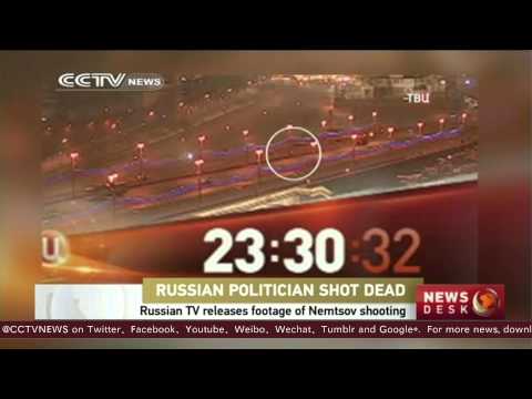 Russian TV station releases surveillance footage of Nemtsov shooting