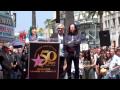 Donna Halper congratulates RUSH on Hollywood Walk of Fame Star