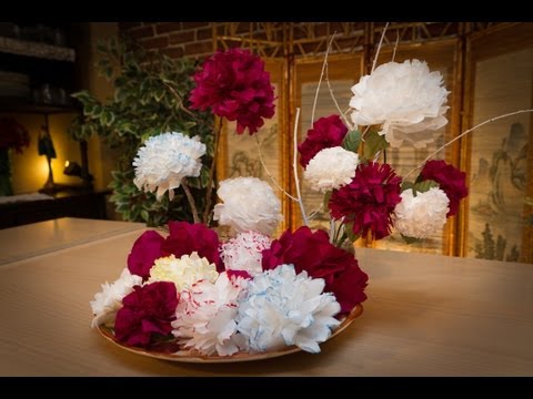 Flores de Papel - Javi nos hace unas flores de papel preciosas, ideal para decoración, centros de mesa, fiestas, etc.. muy facil de hacer y que a todo el mundo le encantará. M...