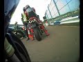 r1 at donnington race track bike crash