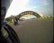 r1 at donnington race track bike crash