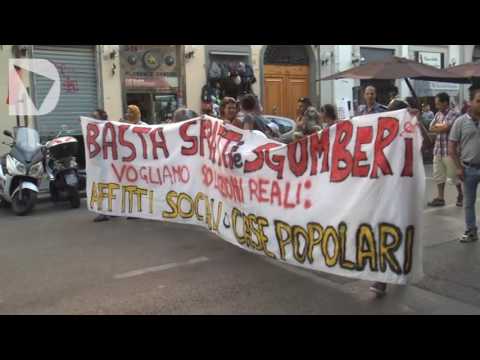 MANIFESTAZIONE MOVIMENTO LOTTA PER LA CASA FIRENZE