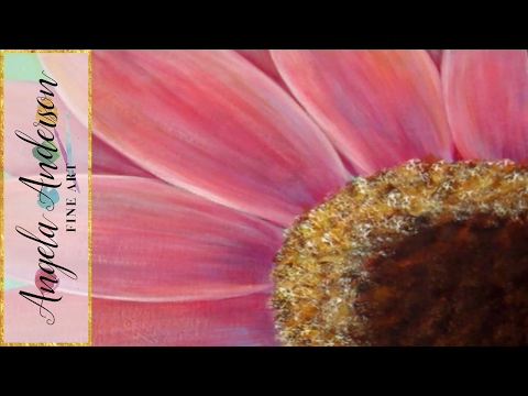 flower painting - Artist Angela Anderson demonstrates acrylic painting techniques (color mixing, floating, washes, dry brush and more) in this two part series. Watch Angela pa...