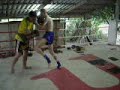 training in Sakpayak boxing Camp Prachinburi Thailand
