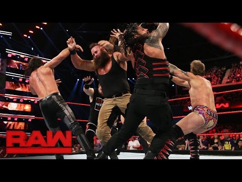 Reigns vs. Rollins vs. Owens vs. Strowman vs. Jericho — Fatal 5-Way Match: Raw, Nov. 7, 2016