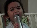 Two-Year Old Baby Sings Burn