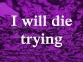 Art Of Dying- Die Trying (Lyrics)