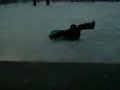 Extreme Sledding on Ice Accident!
