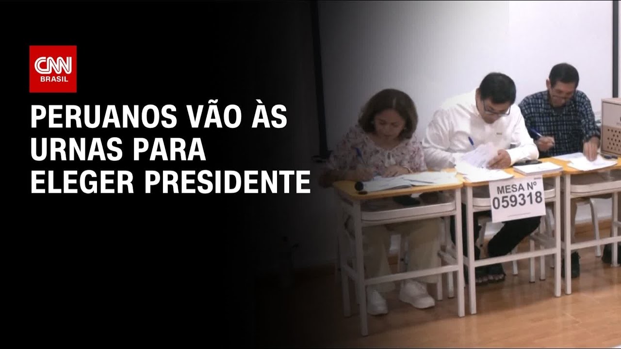 Urnas são abertas no Peru para segundo turno de eleição presidencial | AGORA CNN