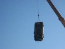 Dropping a car from a crane!!!