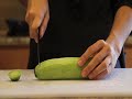 Como cortar pepino