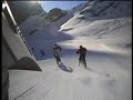 Allalin glacier bike downhill snow saas fee 2007