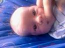 Hallam does his first smiling!