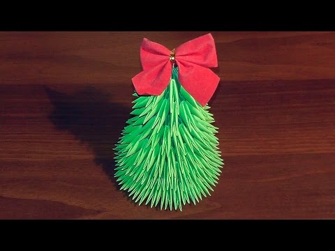 how to origami christmas tree