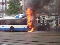 Amsterdam pożar autobusa