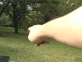ruven plays disc golf at showa kinen park