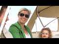 Kim Clijsters on a boat trip in Marbella