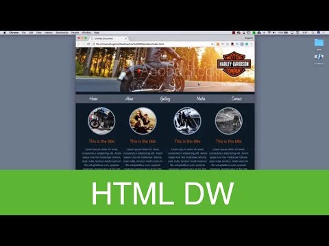 HTML tutorial with Dreamweaver CC 2018 Part one