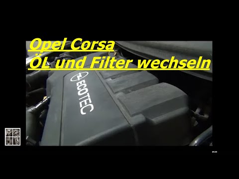 how to change oil filter corsa d