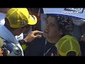 Diego Maradona and Valentino Rossi at the San Marino GP