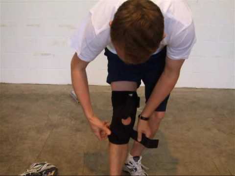 how to fasten knee wraps