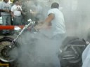 Harley burnout that didn't beat me!!