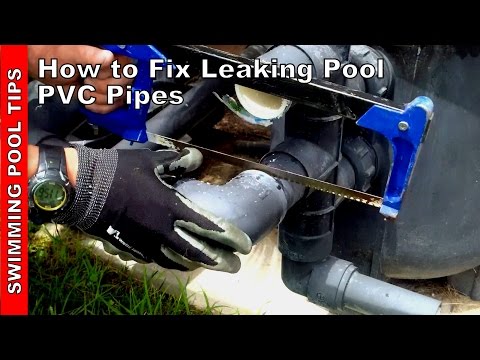 how to repair pvc drain pipe leak