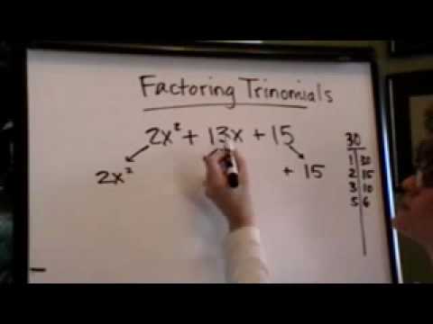 Factor Polynomials with a leading coefficient greater that 1 | Mr White