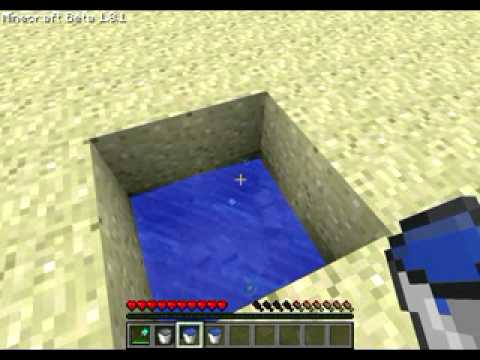Как сделать водный лифт в minecraft