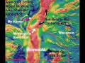 The colored maps in my slide show  were generated by fly-overs in  of an airplane equipped with a very sensitive machine able to detect very small changes in  magnetic fields of bedrock 1000's of feet deep. Changes in color on the map indicate a change in the type of rock present deep below the surface.  The near surface geology has largely been examined in Minnesota with state geologists taking core samples from both public and private water wells as they were  drilled over the years.  The deep geology of Minnesota has largely been  unknown  because of the expense of drilling  deep wells for exploration. Until the Aeromagnetic maps were generated for the Midwest, the deep geology of the Midwest was far less certain. The red band that runs from Kansas through Iowa,  Minnesota and Michigan is where the North American  continent started to split apart 1.1 billion years ago. The red band running through the Aeromagnetic Map is  what is left of a 1.1 billion year old mountain range. The Twin Cities area sits over the base of this mountain range that  long ago weathered away to flat, and then as the Mid-continent drooped, it  caused  even more sediments from  two addition inland seas  at about 500 and 400 million years ago to deposit  on top of the original sediments.  A volcanic chain of islands ran through Minnesota at 1.1 billion years ago. These chain of volcanic islands were surrounded by water filled  trough areas adjacent to their shorelines that served as collection basins for silt, mud and sand washing in  from off the mountain range. The only life present at this point in time 1.1 billion years  ago was Blue-Green Algae. Blue-Green Algae lived and died in these deep water basins that paralleled the Volcanic  Island chains and the Blue-Algae  decomposed into Oil and Gas as the sediments from the highlands covered them on the sea bottom. Most oil and gas is produced from decomposed Blue-Green Algae and not from  dinosaurs. Coal beds are typically from near shore environments where trees were covered over by sediments. On the Aeromagnetic map there  appears to be a bit of subduction going on too, meaning the two halves of the North American continent started coming  back together, pushing  the edges of the trough areas and volcanic inland chain back into the interior of the Earth. Some of these oil and gas deposits could be very deep, miles deep. As a simplification of the Aeromagnetic map, the best areas to drill for oil and gas would be the dark blue bands that run parallel to to the  red band. These blue areas are likely the former water and algae filled trough areas that were  filled with  silt, mud  and sand, causing the organics in the Blue-Green algae  to turn to oil under heat and pressure caused by the depth of its burial in these sediments.  My house in Arden Hills, Minnesota sits over one of these more promising areas for oil and gas production. In the process for mining copper in Michigan,  a copper mine was dug under  oil shale producing rock and it was noticed over the course of time the ceiling of this copper  mine  dripped oil, suggesting the rock strata above it had potentially commercial amounts of oil in it. This oil seep is labeled in slide three of my slide presentation.  Since drilling  exploratory wells is expensive and even with the best of geological maps,  there is still  luck involved in hitting commercial quantities  of oil and gas, it isn't likely this area of potential oil and gas will be developed until  exploratory wells suggest its worth the time and money to drill for it. Still, I think it is exciting Oil and Gas could be developed right here in the Twin Cities Area.